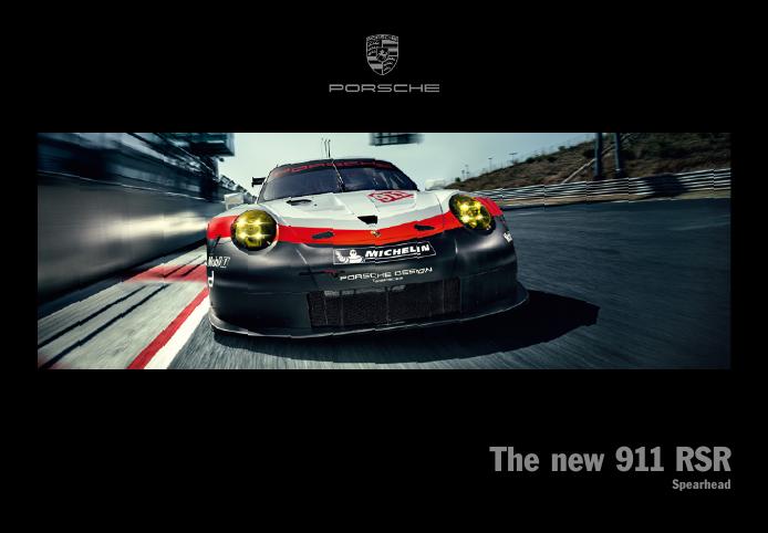 Рекламный буклет Porsche 991 RSR